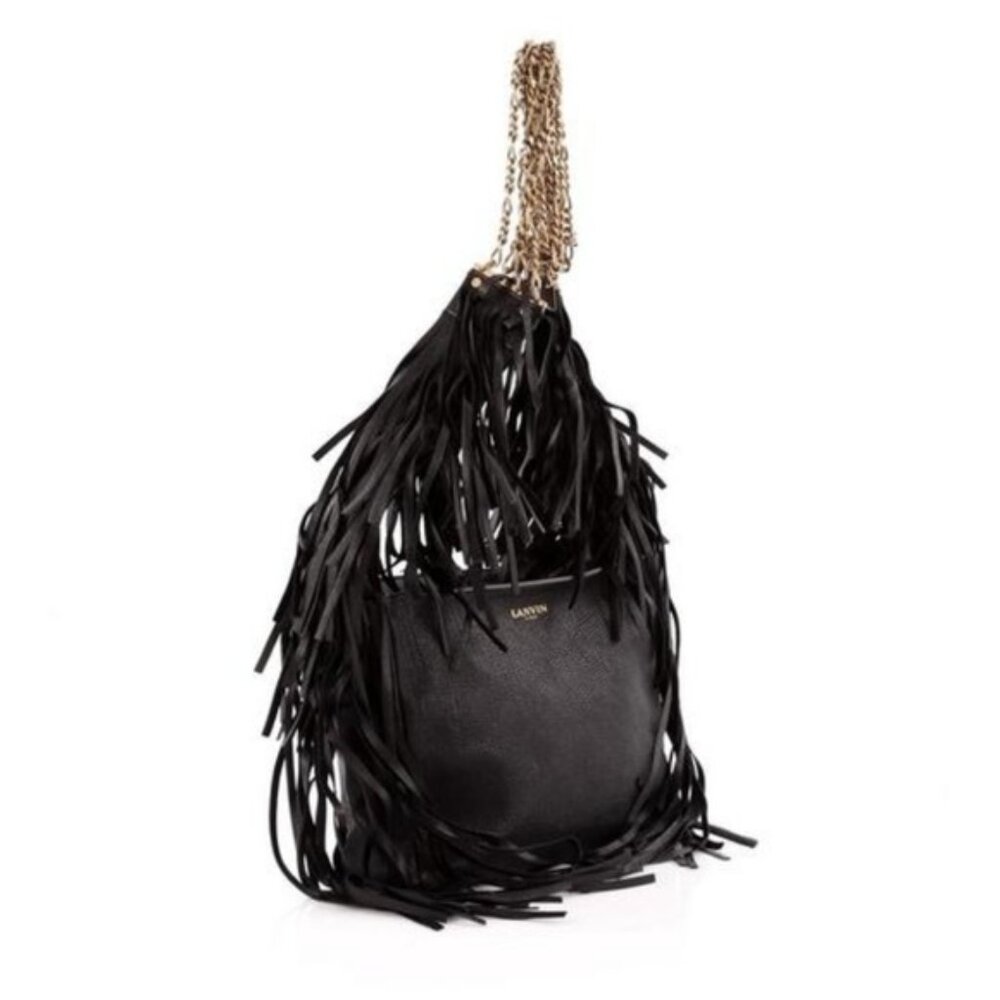 Lanvin Tribale Python Fringe Bag - image 2